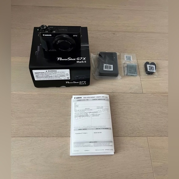Canon Powershot Digital Camera PowerShot G7 X Mark II Black- BRAND NEW - Picture 5 of 9